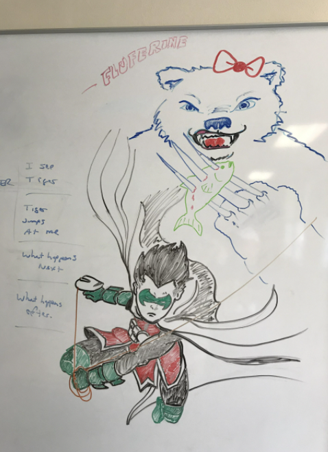 More dry erase art. This one is Flufferina.
