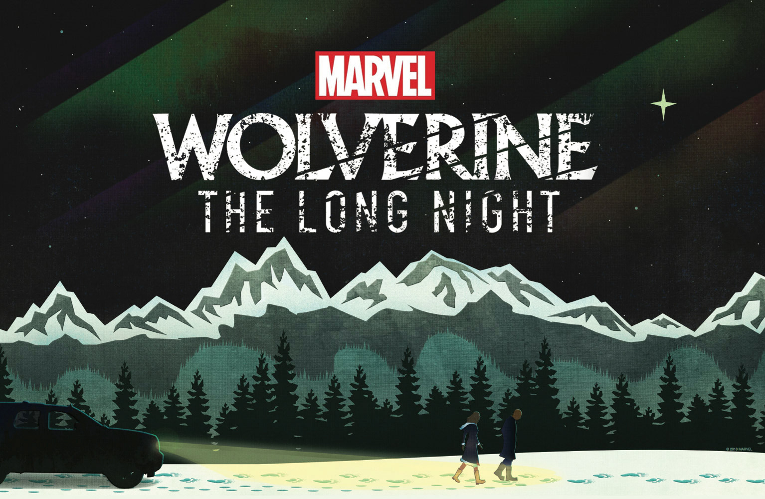Wolverine the Long Night, cover art was designed by Sanchez witrh artist Jeffrey Veregge, for this new Marvel Audio Podcast.