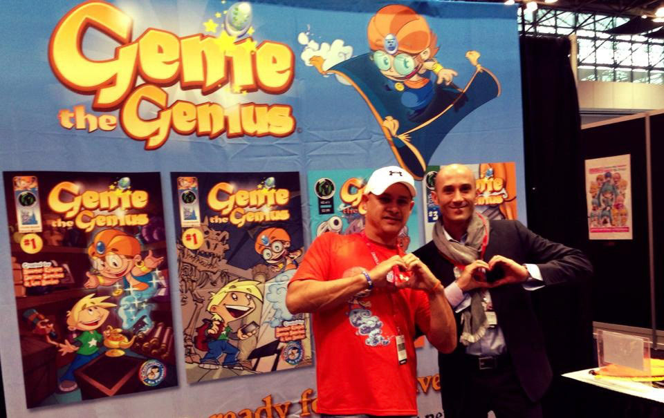 NYCC 2015, with Genie the Genius artist, Matteo Stanzani