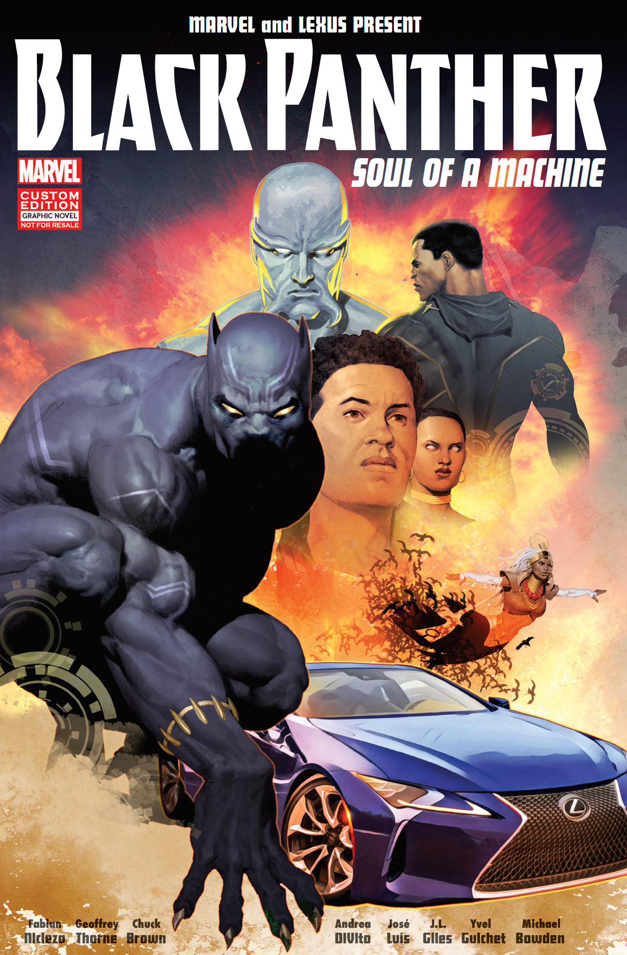 Lexus-Black Panther graphic novel