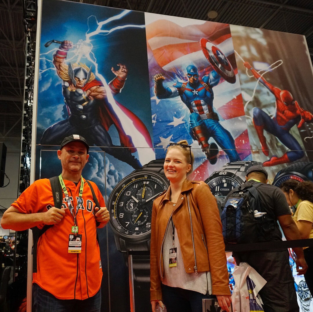 Citizen-Marvel booth graphics