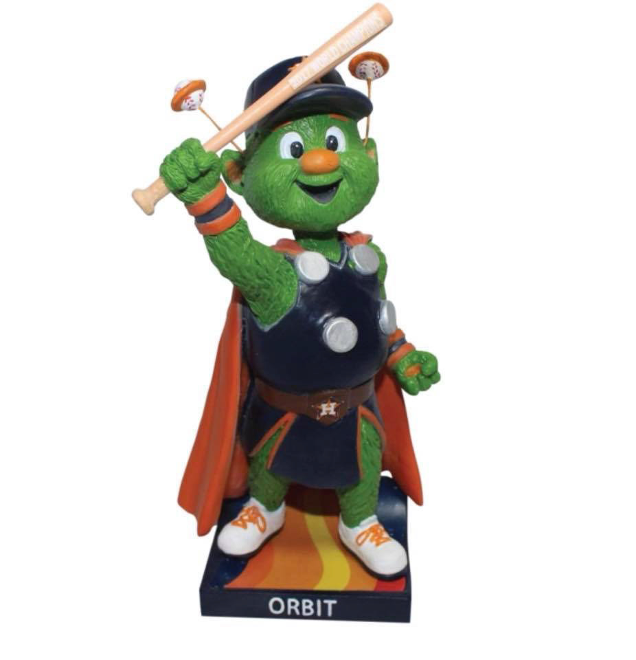 Astros Mascot- Orbit as Thor, bobblehead design