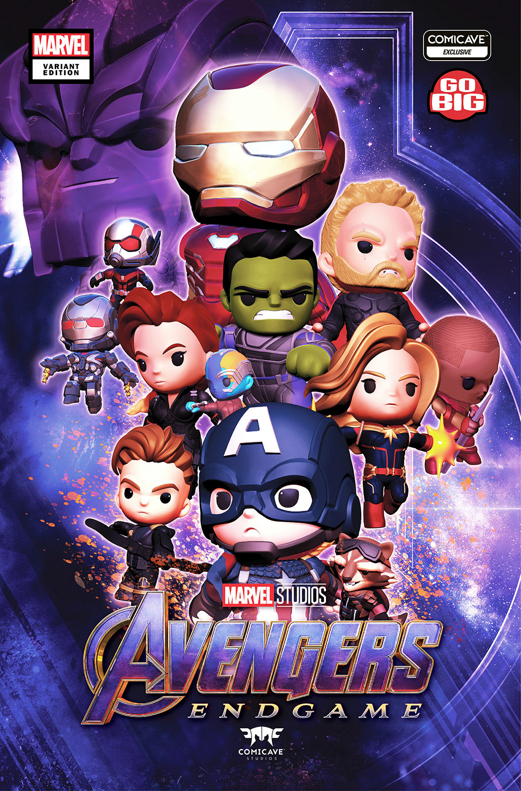 Comicave-Avengers: End Game-exclusive, red carpet comic cover