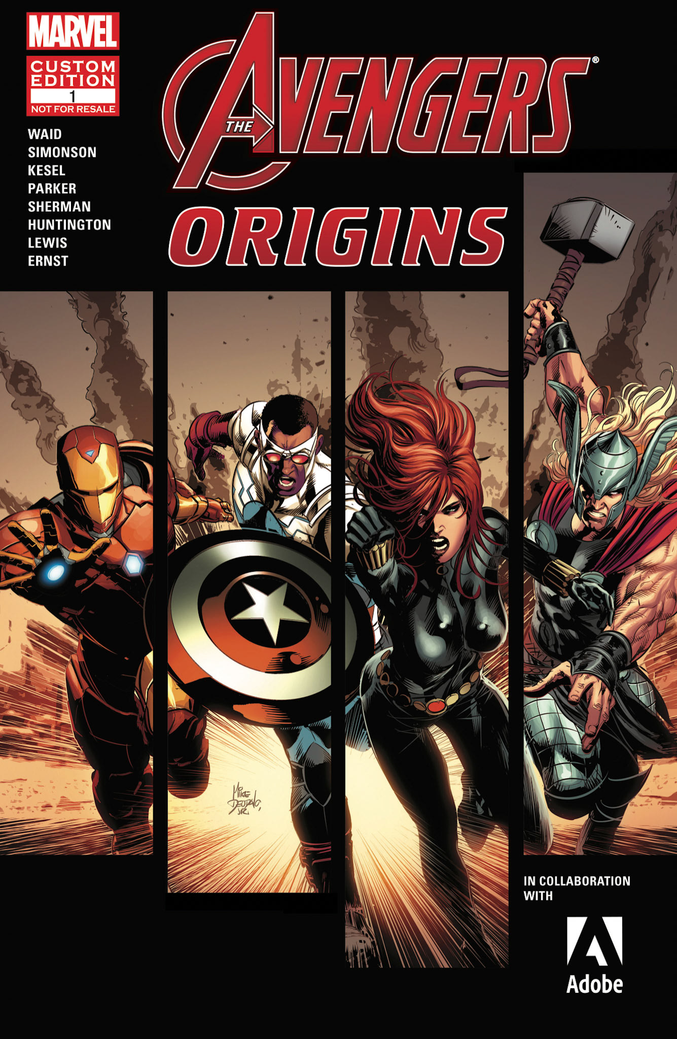 Adobe-Avengers Origins, featured a story created by Adobe programs and users.
