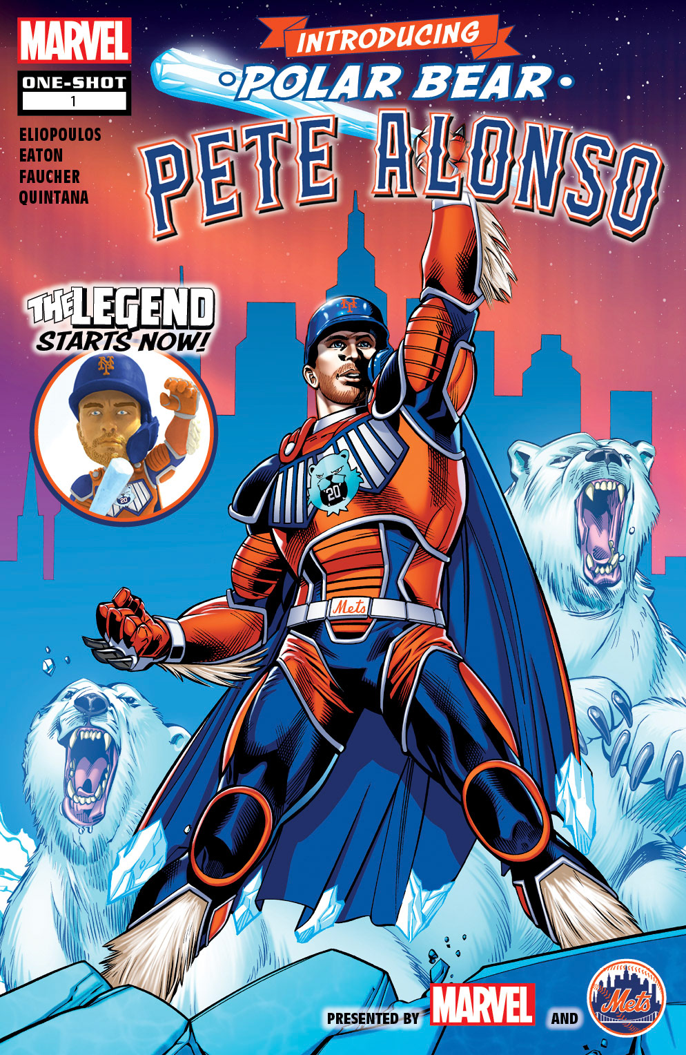 New York Mets, Pete Alonso Comic. Original I.P. creation, story and bobblehead design.