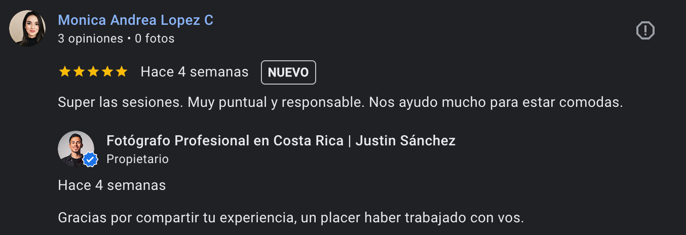 sesión de fotos costa rica