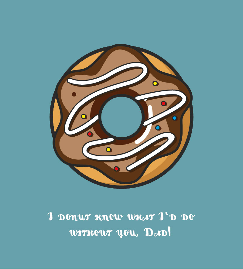 Father's Day Donut Tag