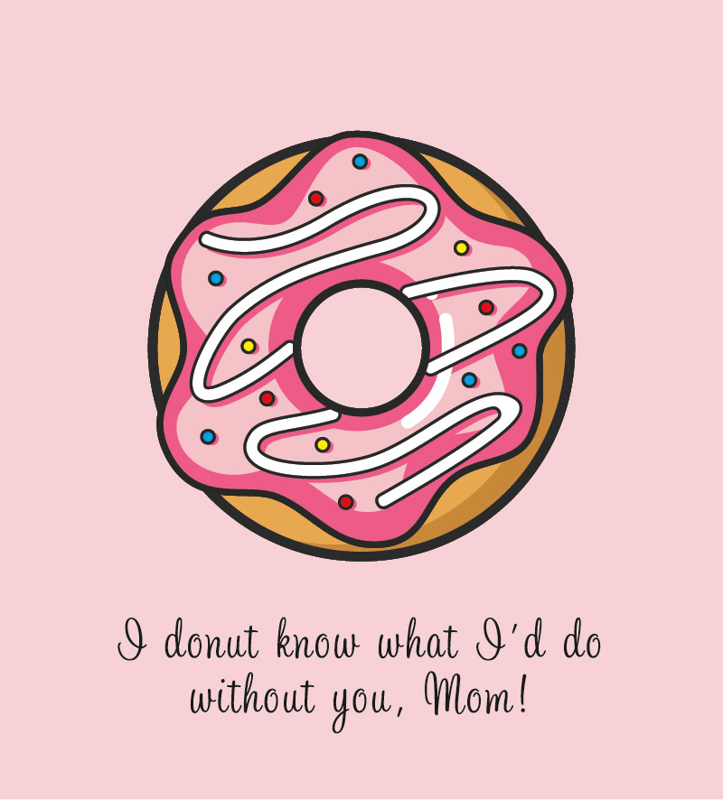 Mother's Day Donut Tag