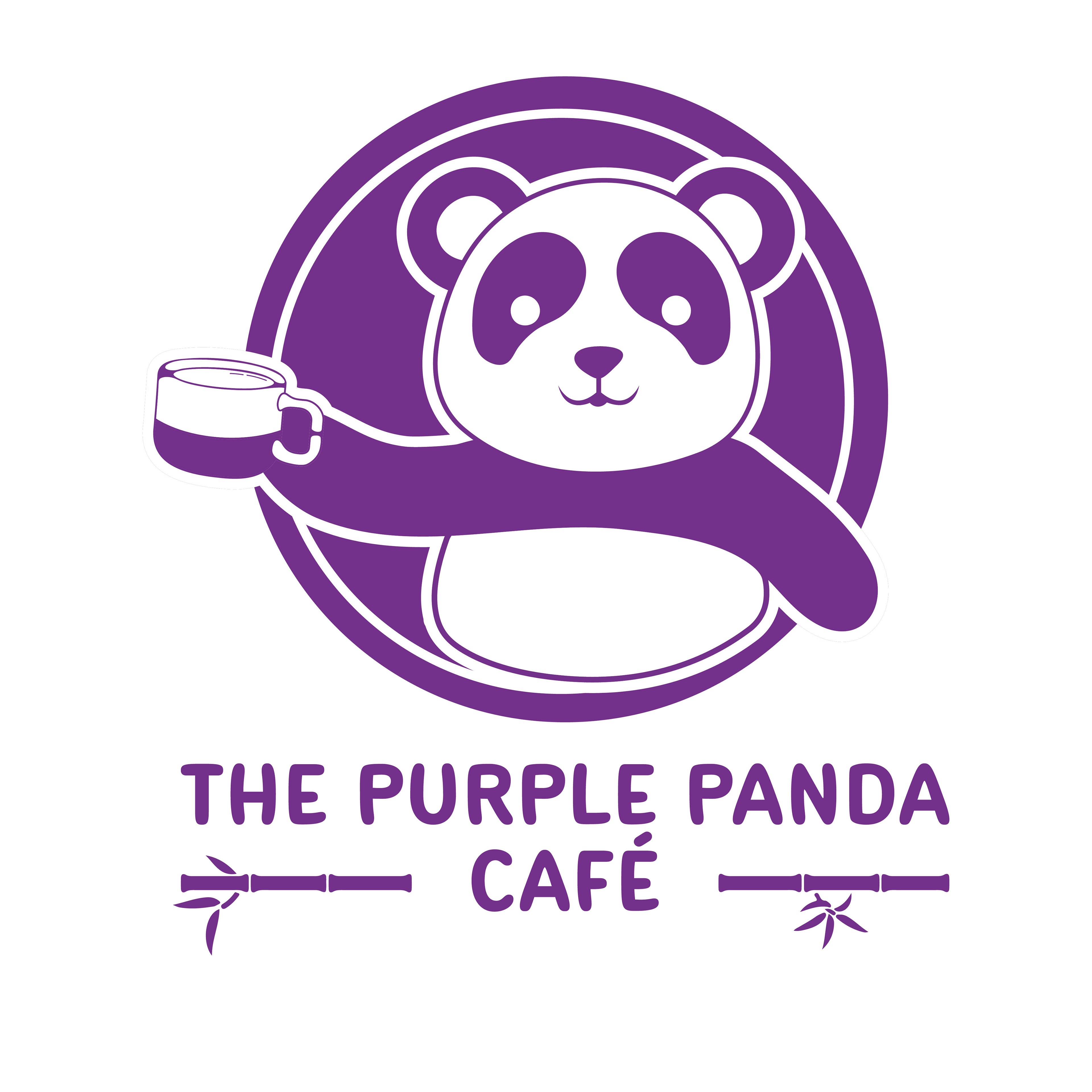 The Purple Panda Café Logo
