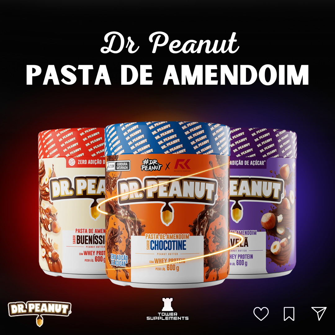 Pasta de Amendoim Dr Peanut Avelã 600g - Loja Arte Verde