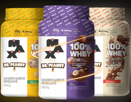 100% Whey Dr. Peanut- Max Titanium Avelã