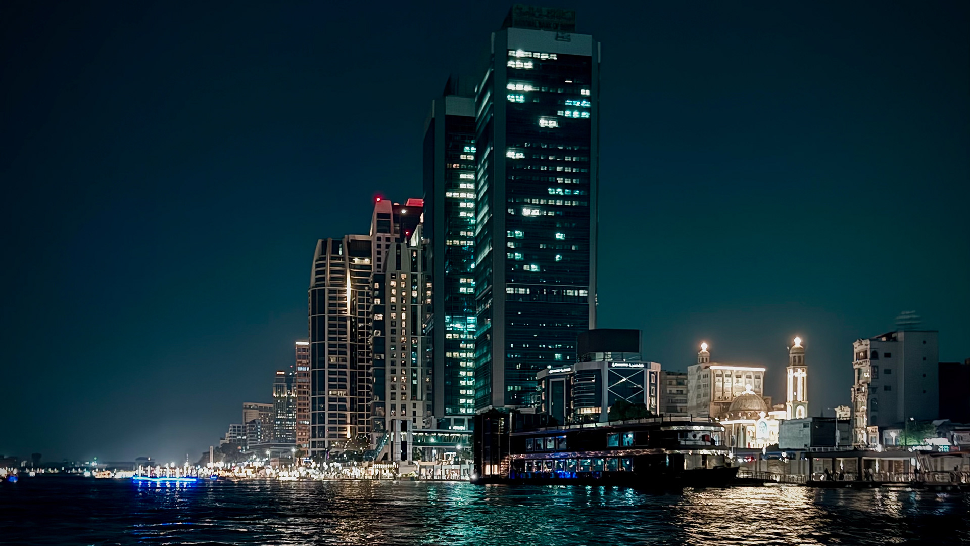 Cairo skyline from Nile river by the evening. Shot on iPhone 16 Pro