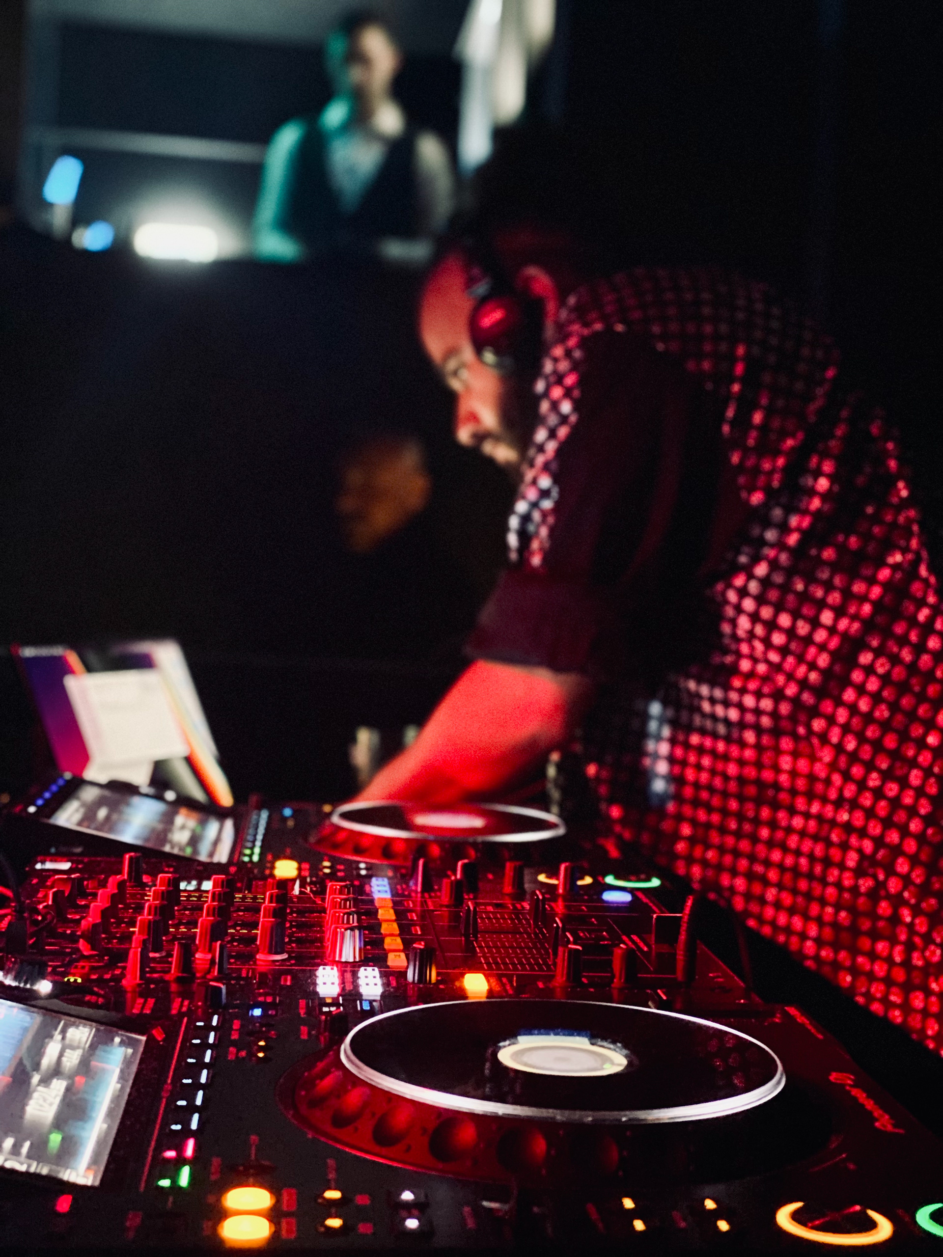 DJ Soly hits the floor with Arab mix, Milano 2023. Shot on iPhone 11 Pro.