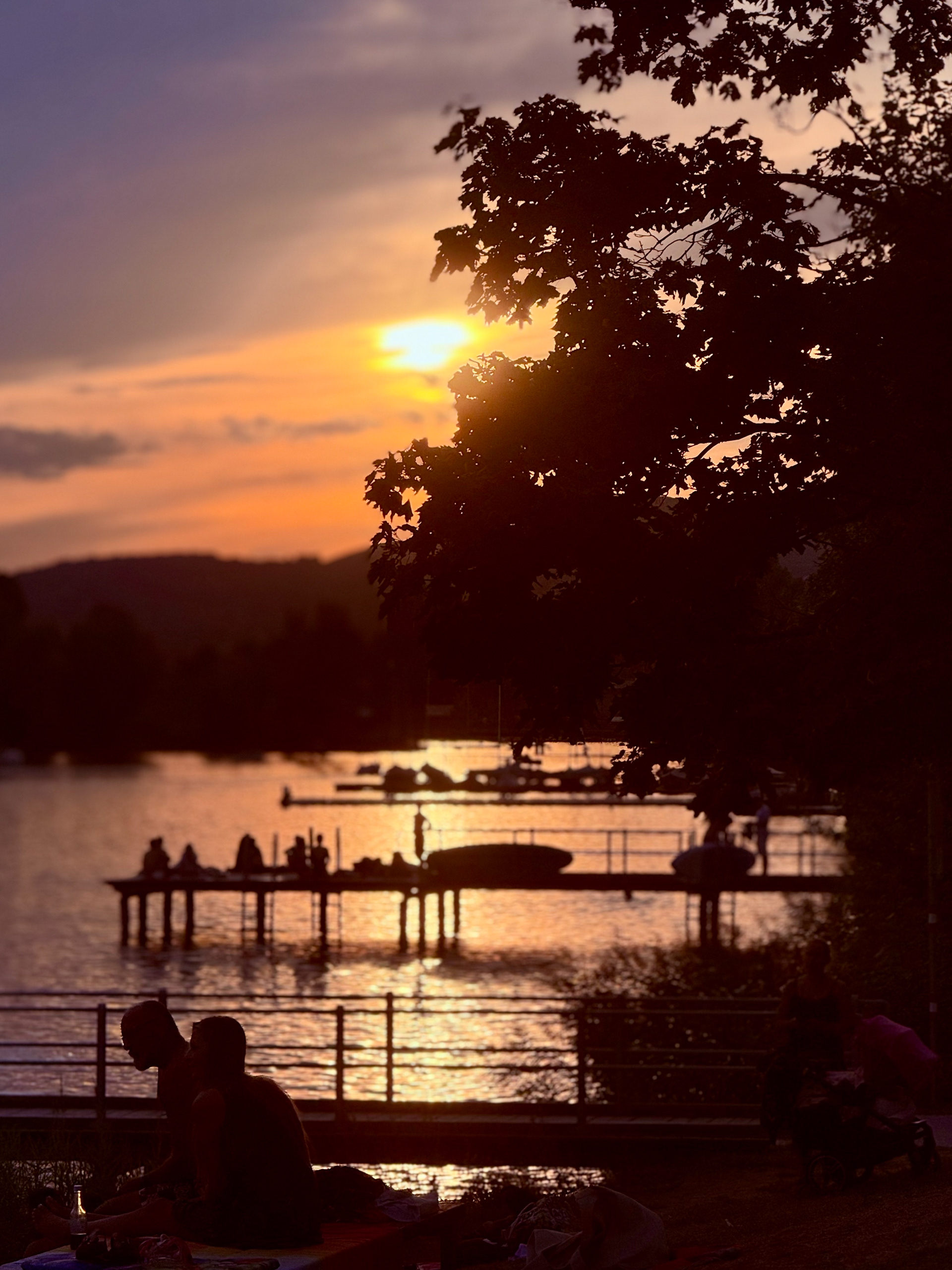Sunset by alte donau (old danube) in Vienna, shot on iPhone 16 Pro