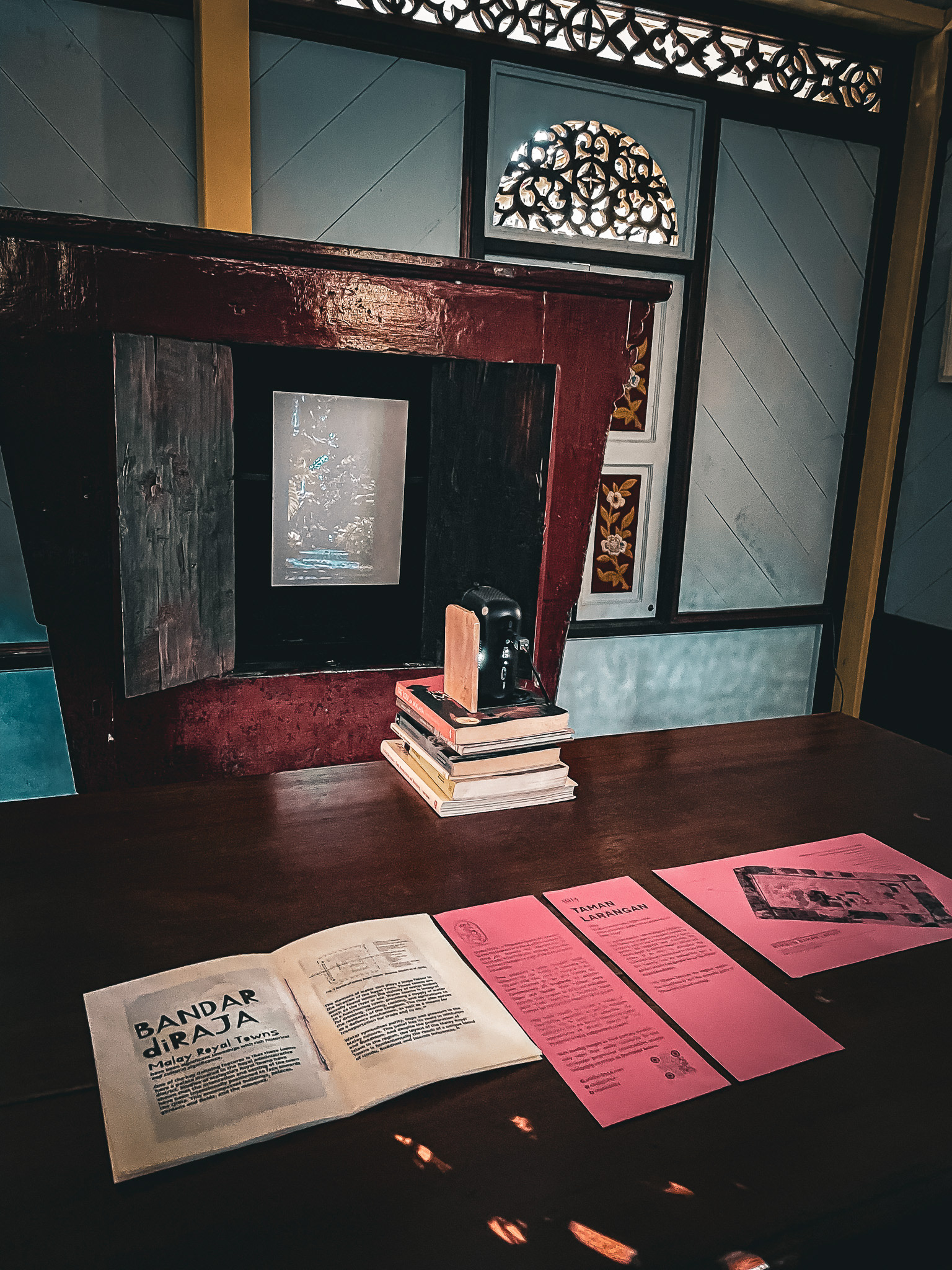 PROJECTION INTO ANTIQUE CABINET