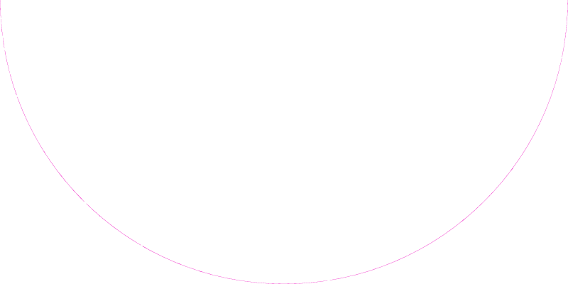 Image of half moon graphic, in pink outline