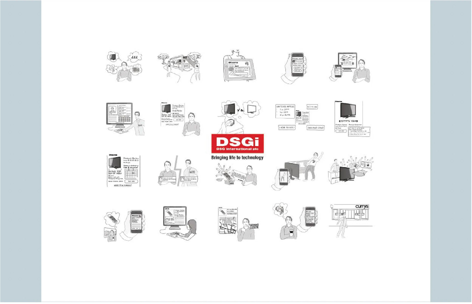 Definition of user journeys and telling stories through scamps