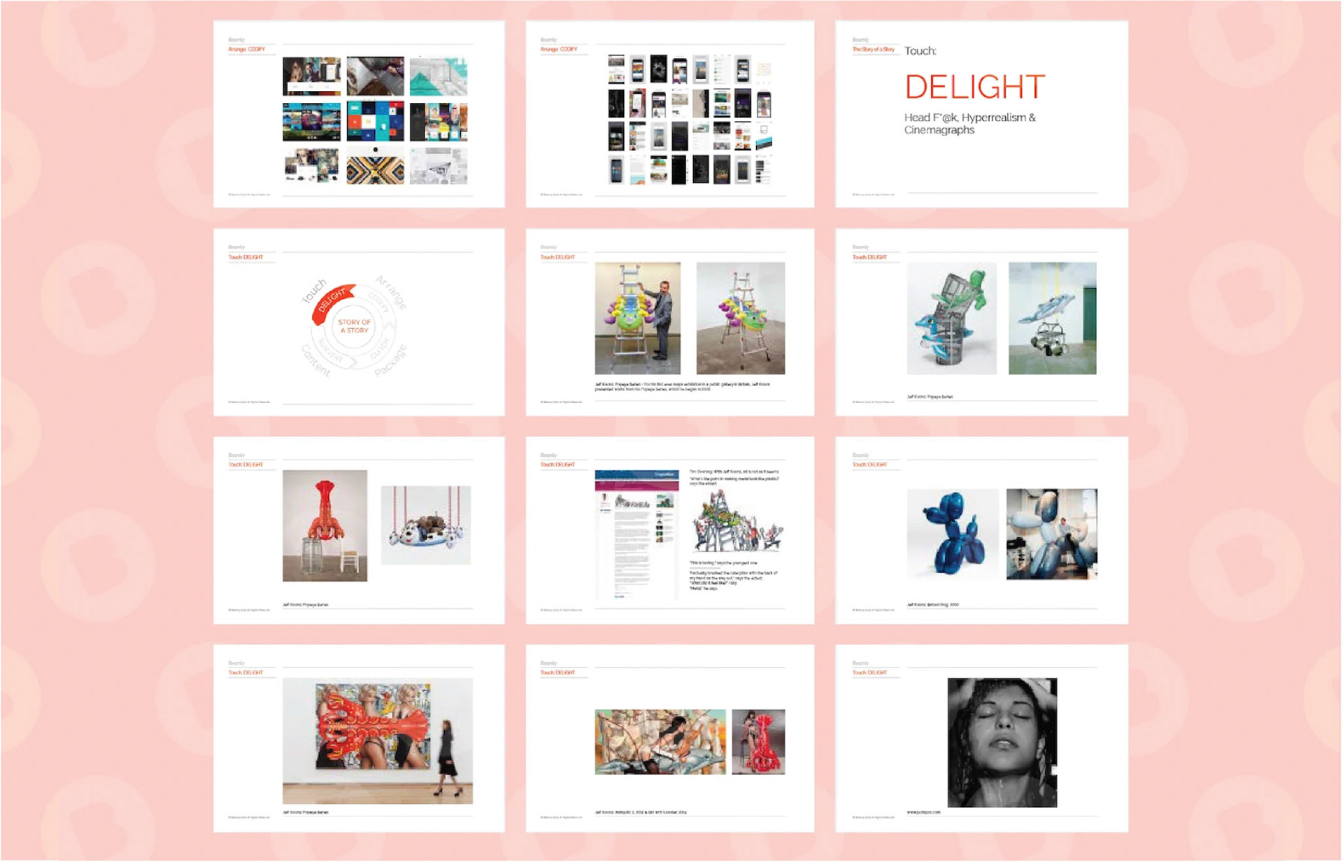 Creative Direction 'Story of a story' - Subvert, Codify, Glitch, Delight