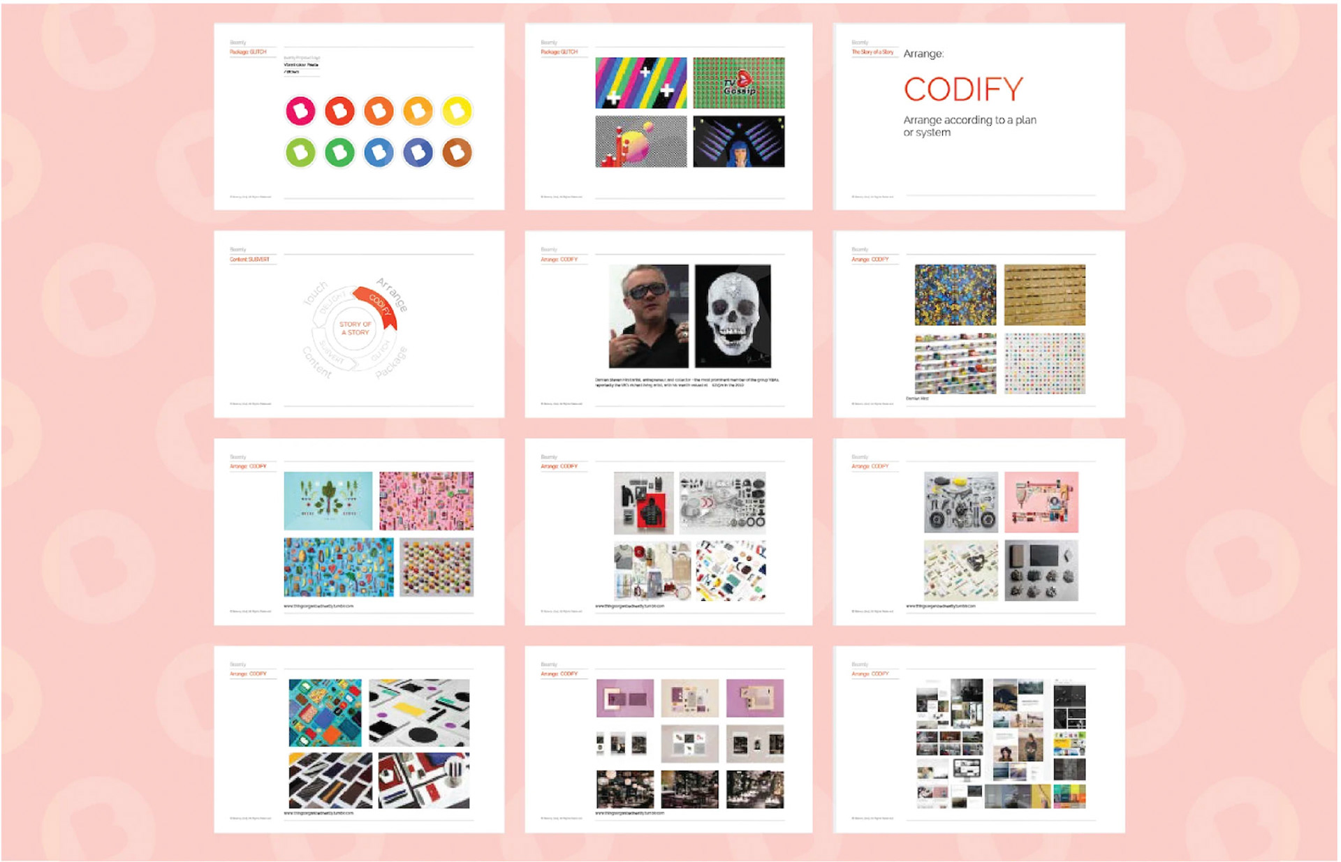 Creative Direction 'Story of a story' - Subvert, Codify, Glitch, Delight
