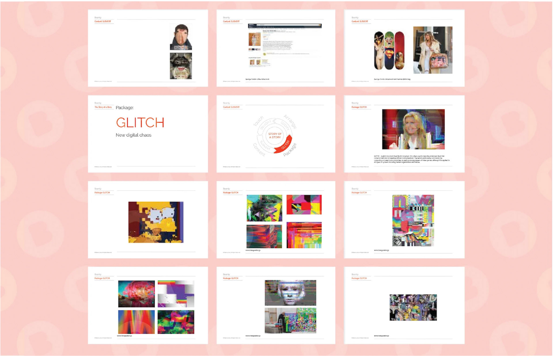 Creative Direction 'Story of a story' - Subvert, Codify, Glitch, Delight