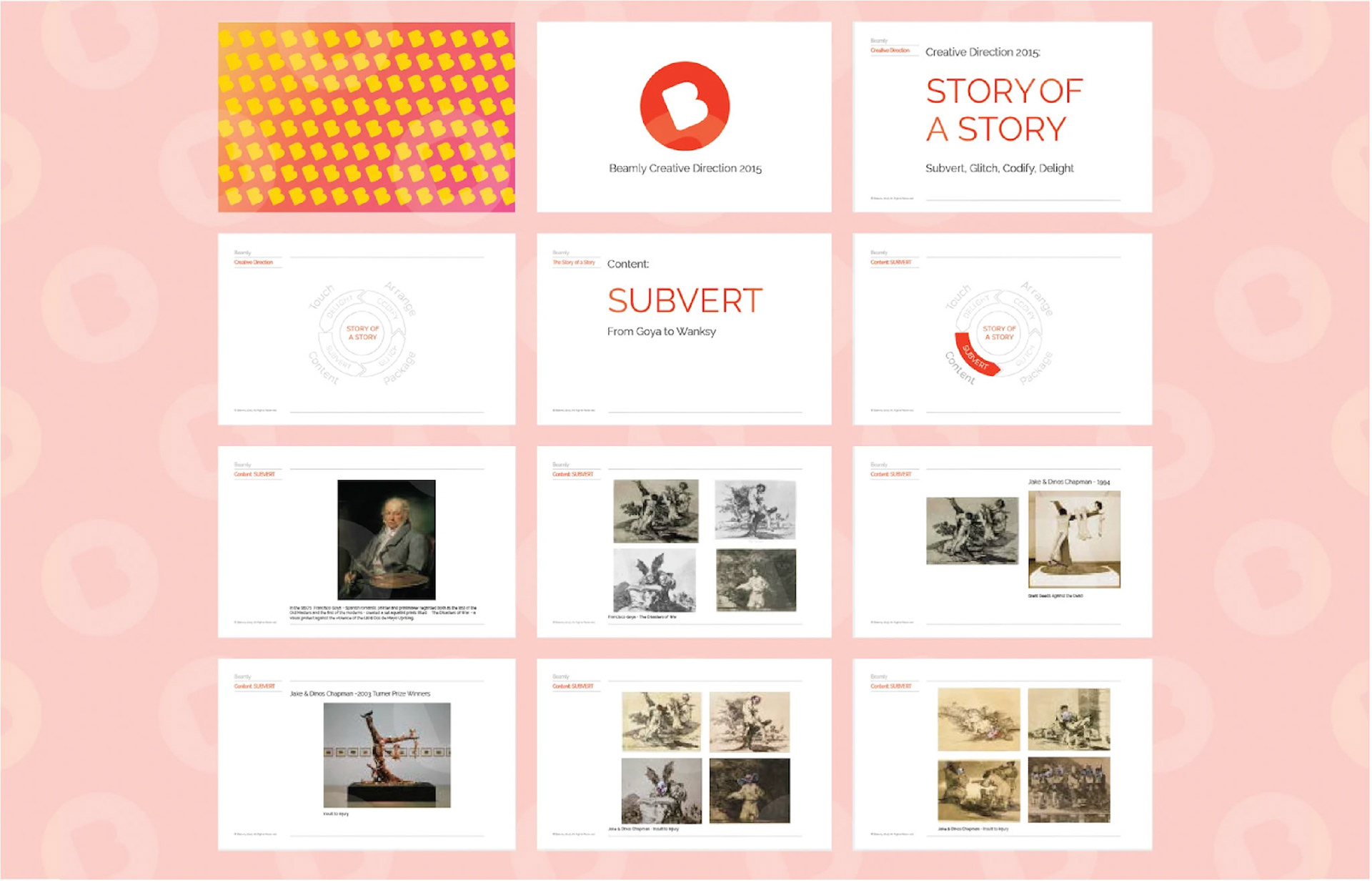 Creative Direction 'Story of a story' - underpinning tone of voice and visual output