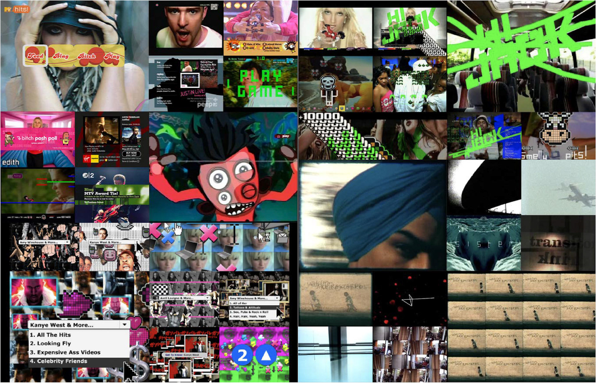 HI-JACK tv gaming project in conjunction with MTV2 US and the American Film Institute