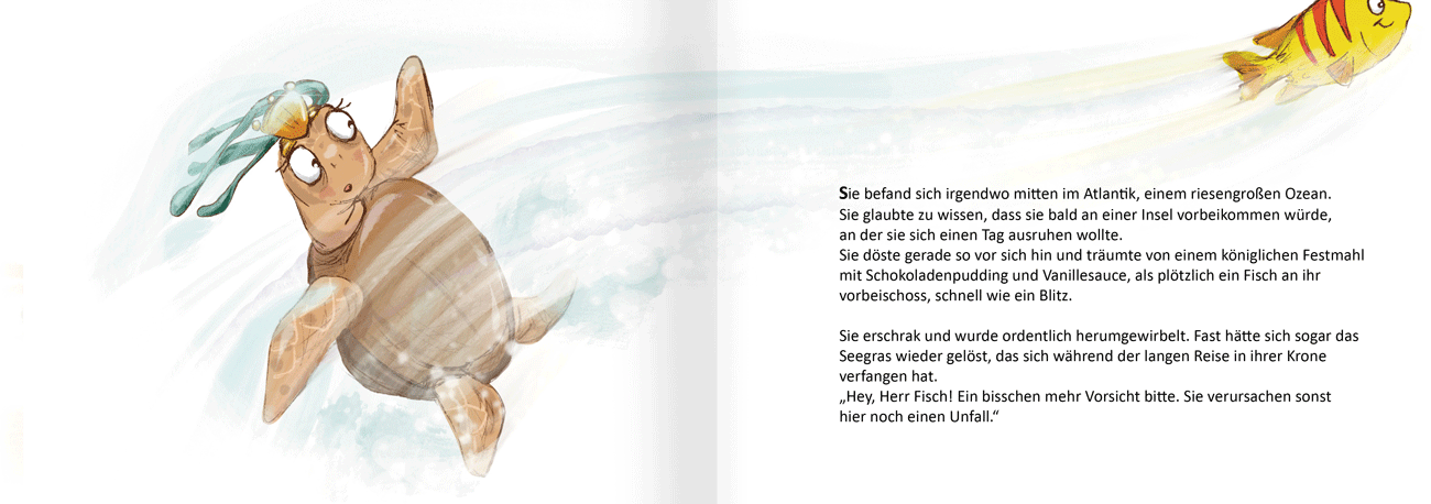 elena bauer illustration die schildkrötenkönigin von wolfgang glagla kinderbuchillustration portfolio buchgestaltung