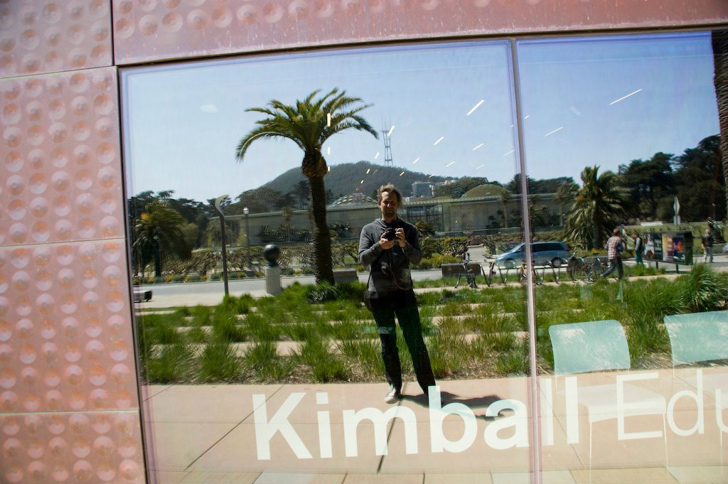 Self-portrait at De Young Museum