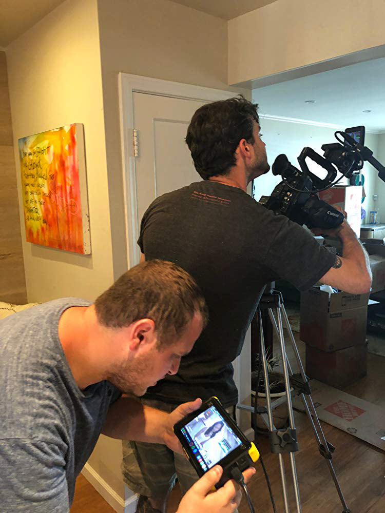 Director and DP getting ready for the shot
