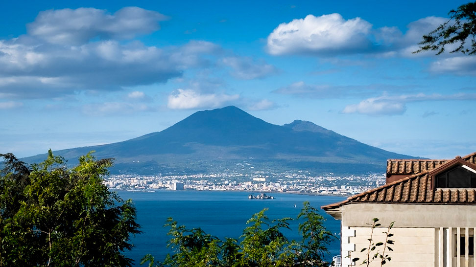 Mt. Vesuvius view from Sorrento