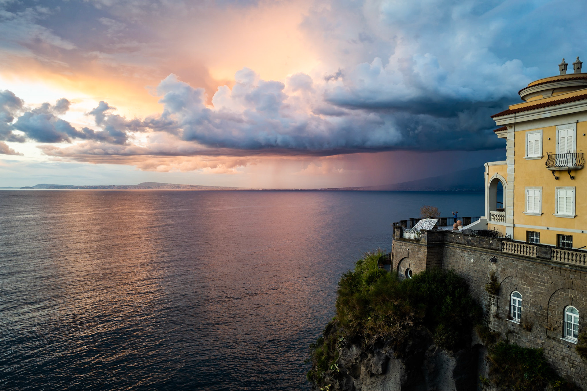 Storm clouds over Naples