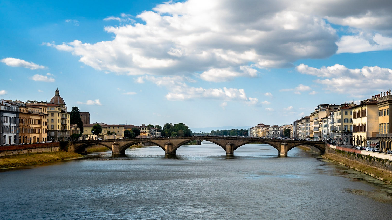 Florence: One of many bridges across the Arno River