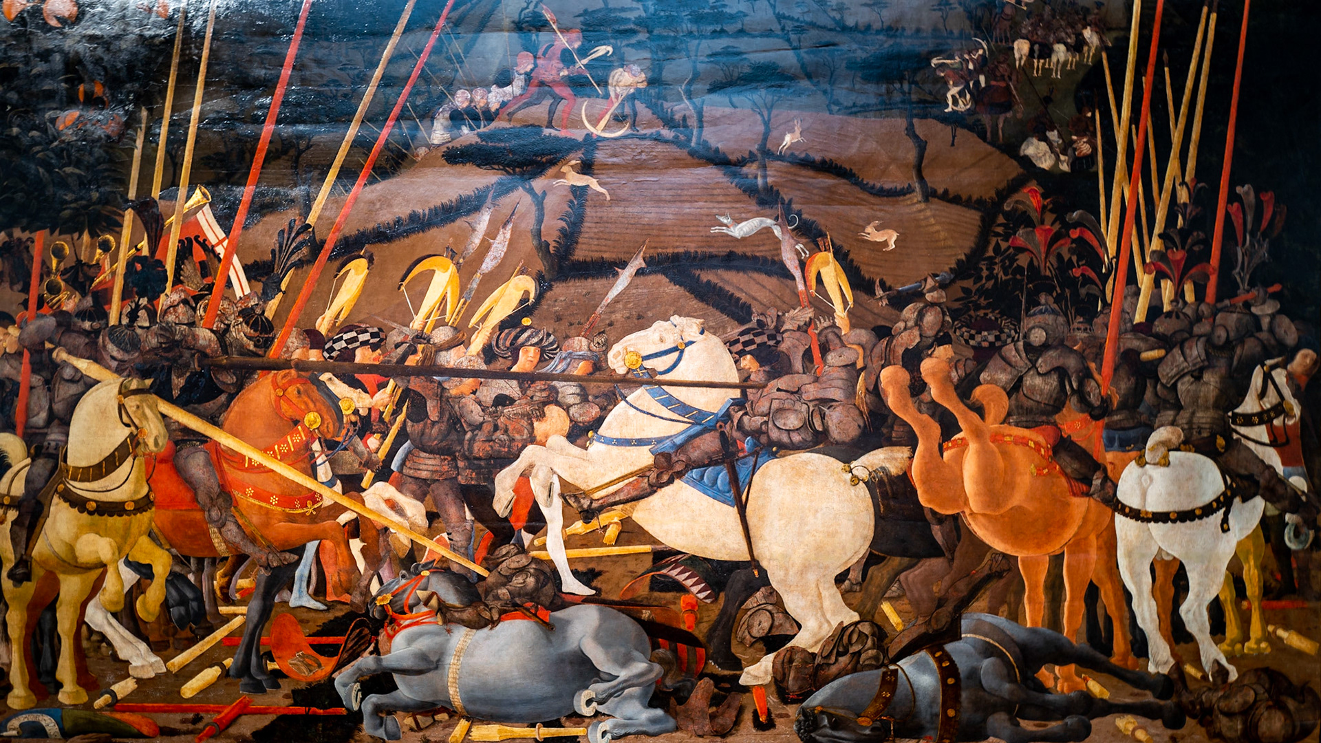 Artwork in the Uffizi Gallery