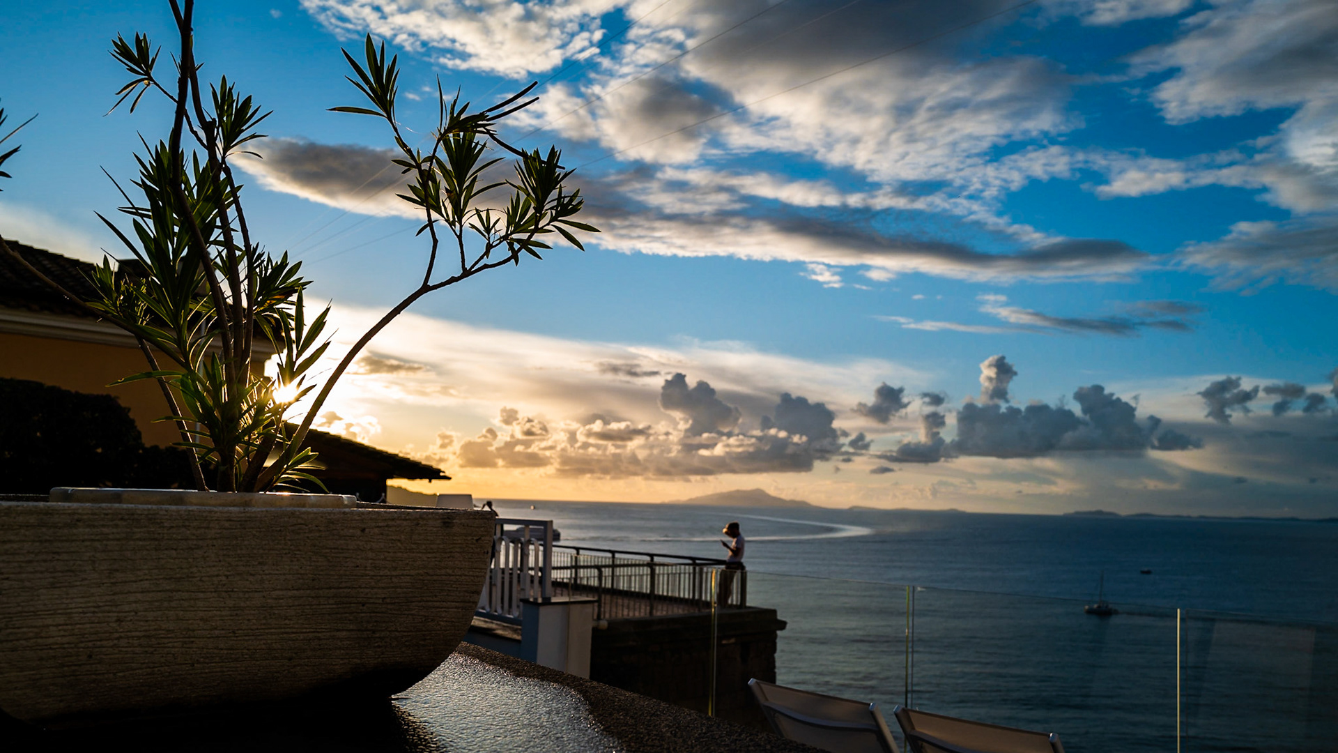 Sorrento sunset from Hotel Corrales