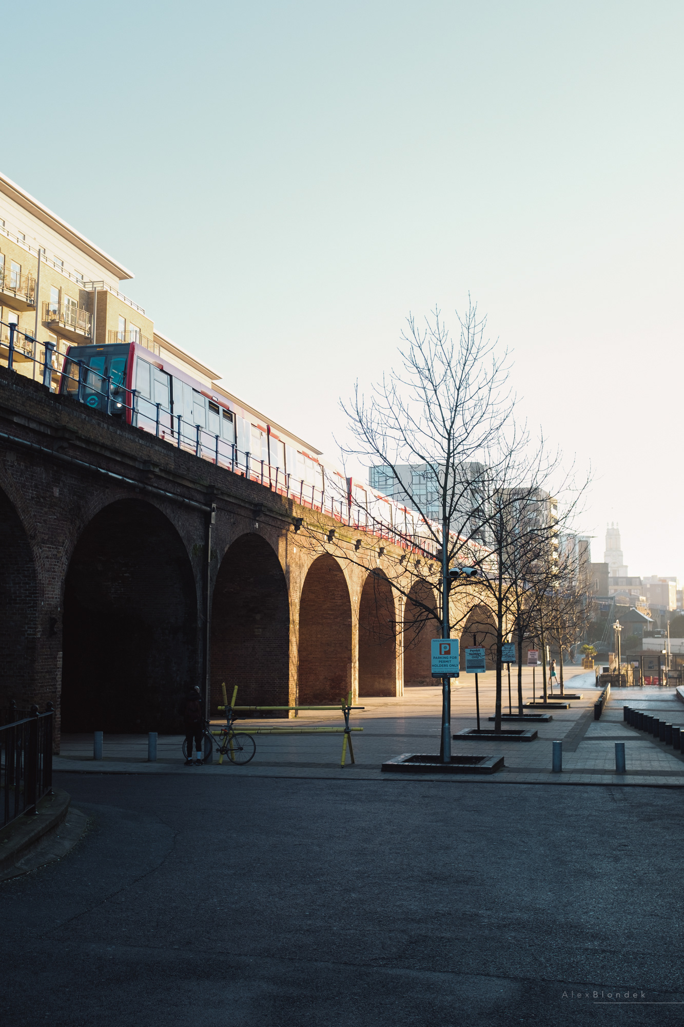 Sunrise on the DLR - London