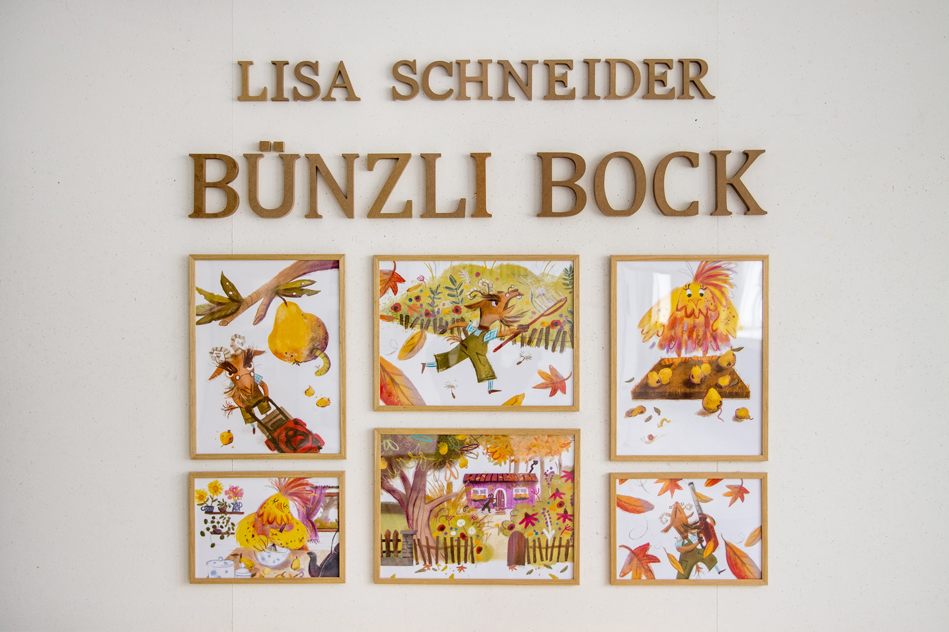 Galerie aus umgesetzten Bilderbuch-Seiten