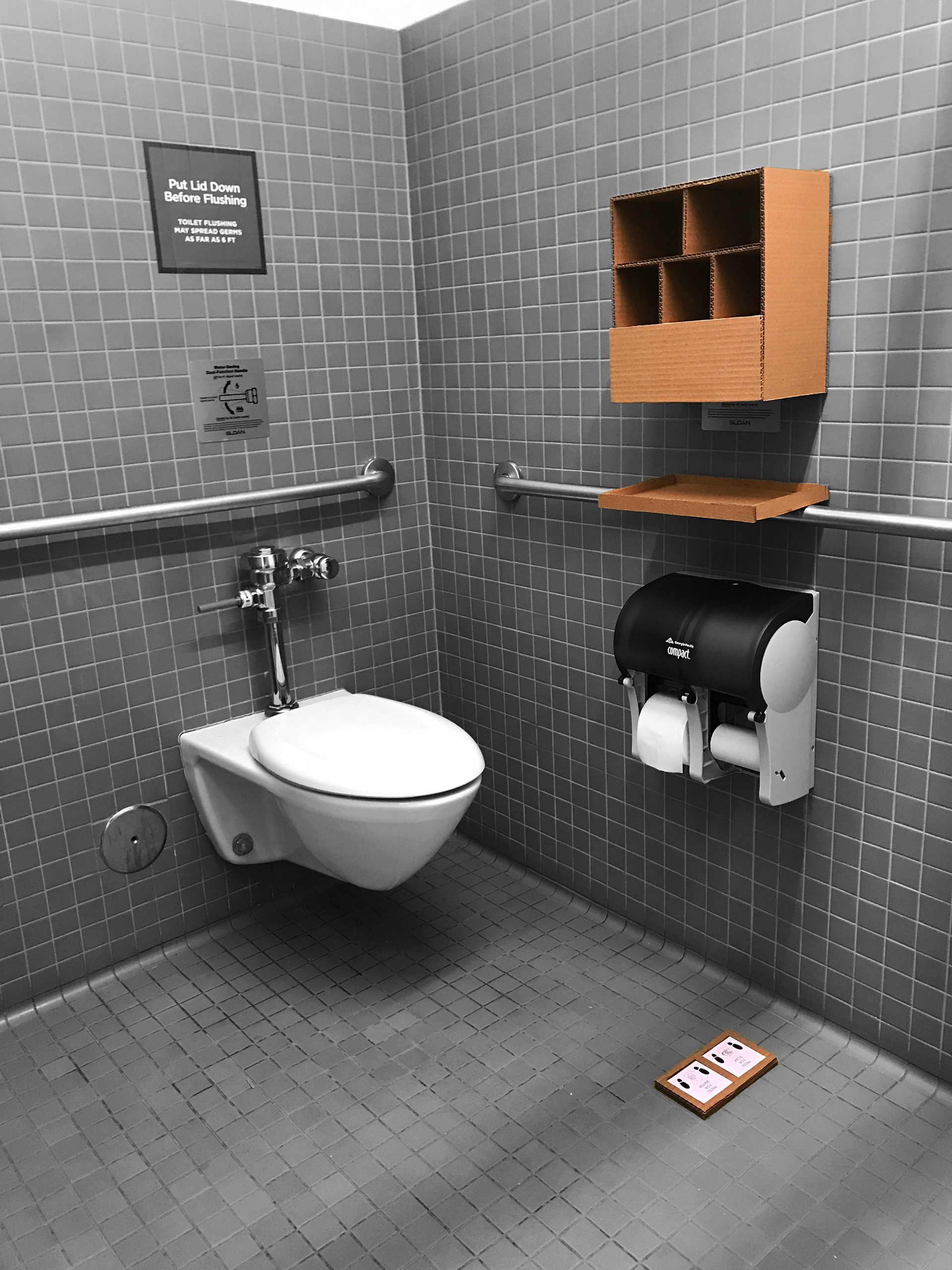 Prototype in on-campus disabled cubicle