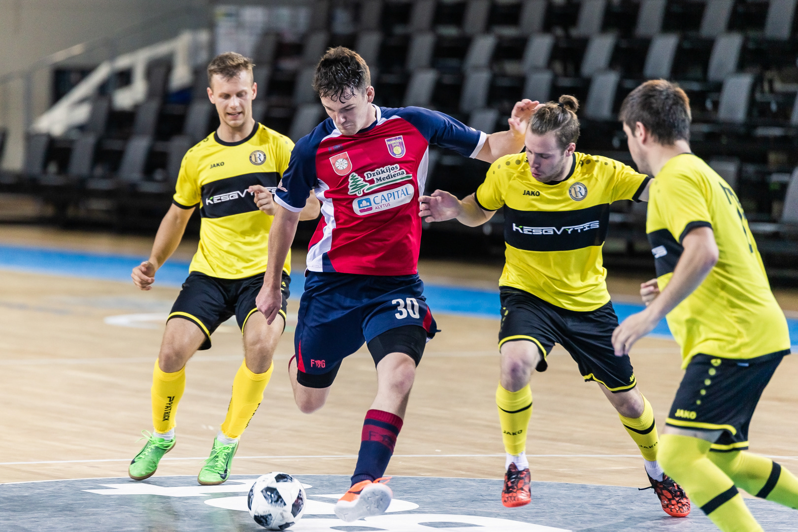 LFF FUTSAL taurės rungtynių dėl 3 vietos rungtynių akimirka