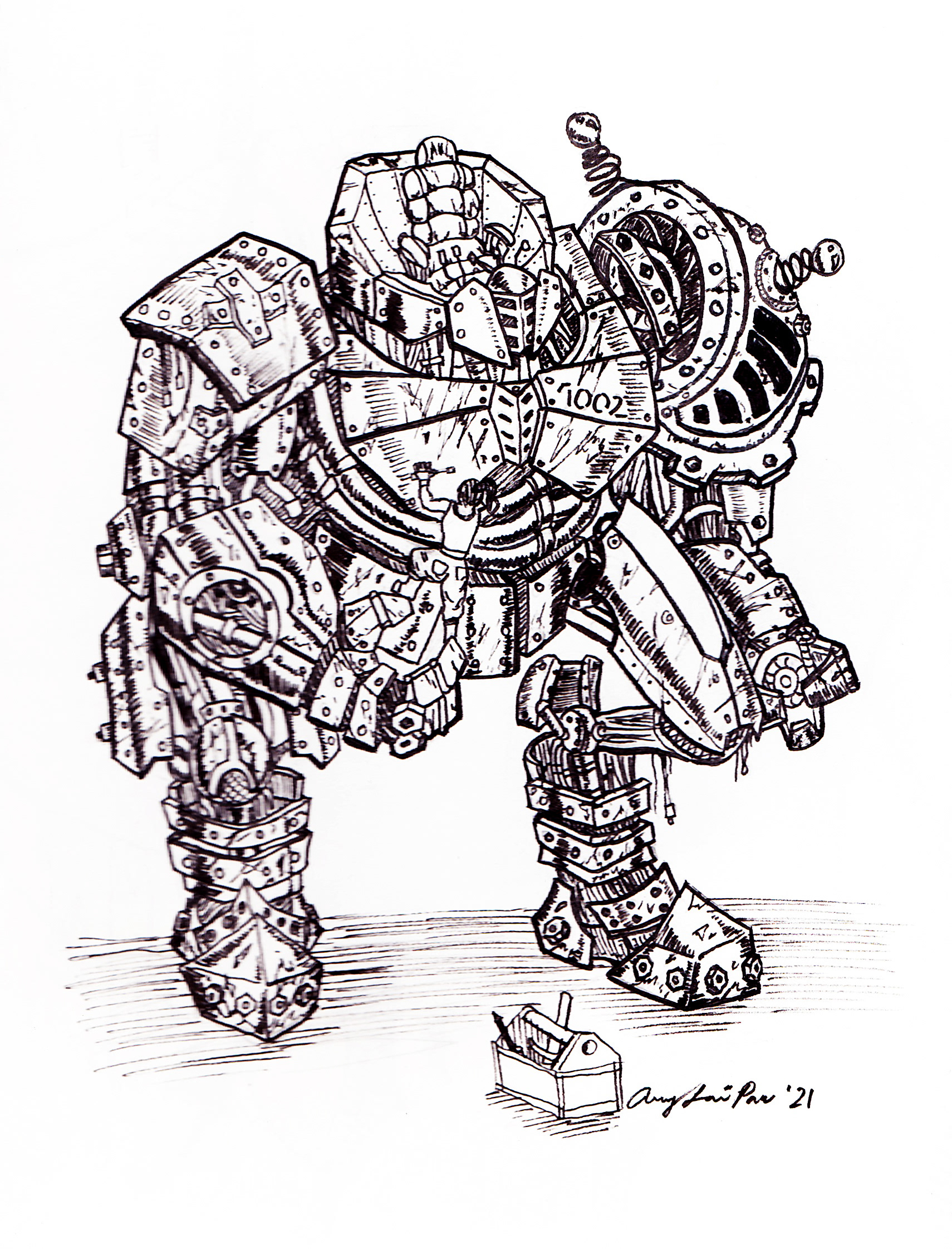 Inktober 2021: Suit