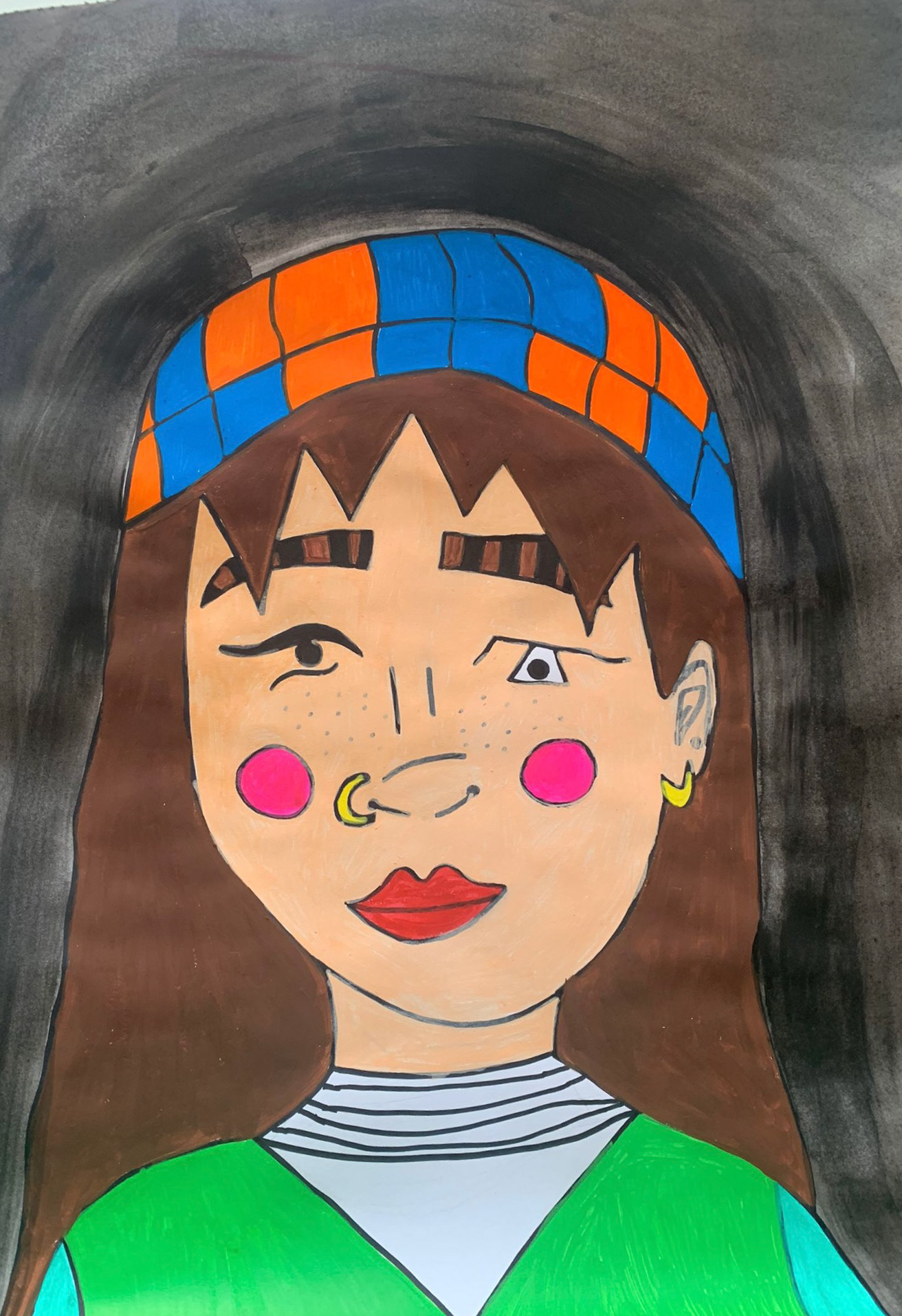 Acrylic portrait