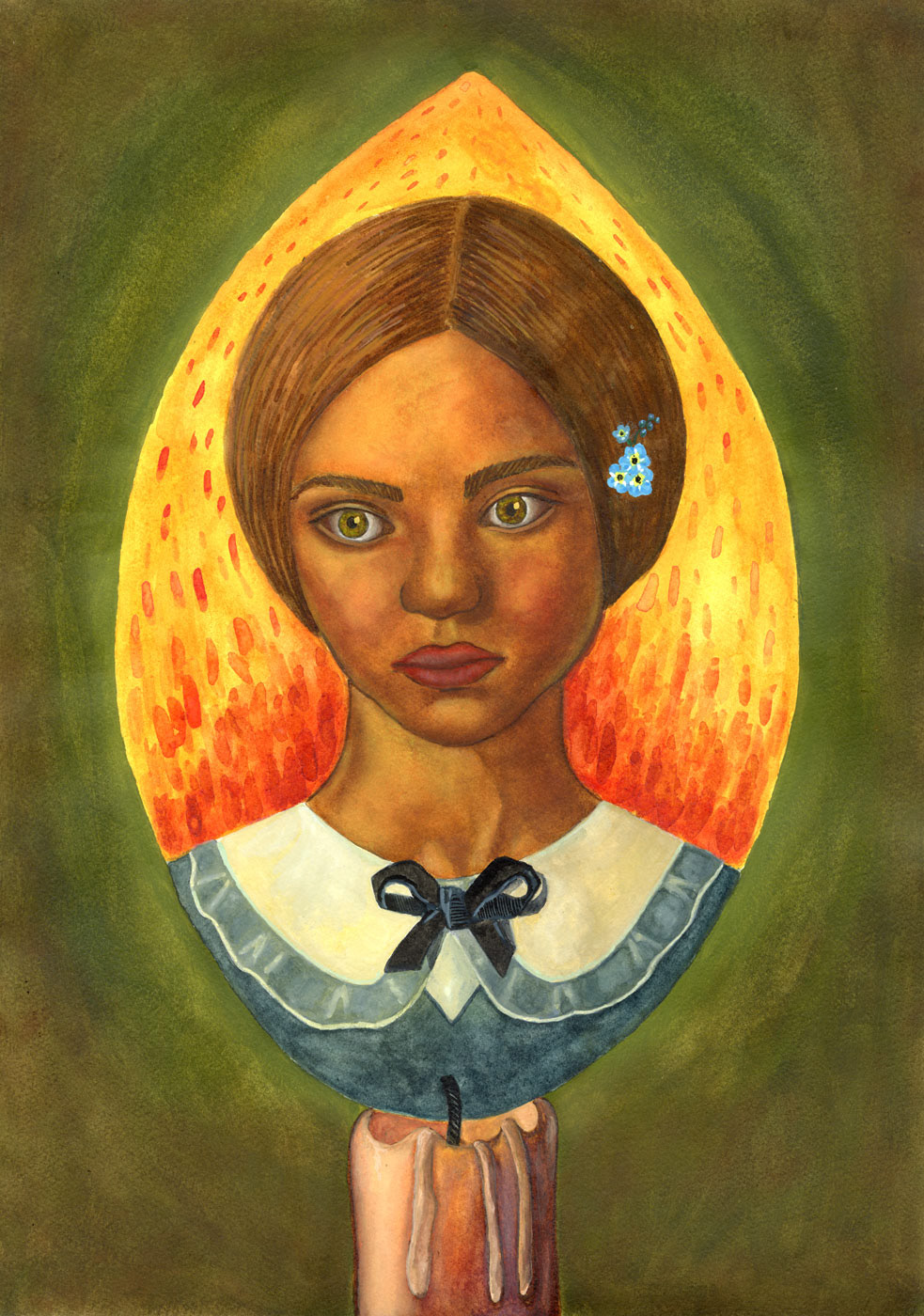 Ewelina Madry (Dip Visual Arts) Jane Eyre - Acrylic, Watercolour, Calk Pastel, Gouache