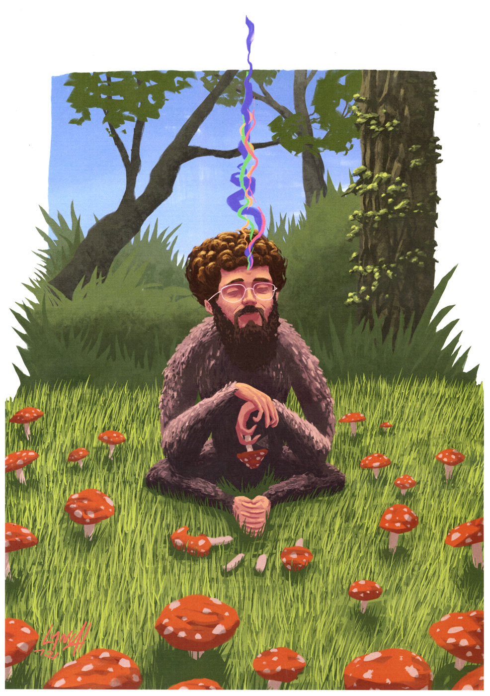 James Lynch (Cert IV Visual Arts) Terence McKenna - Digital