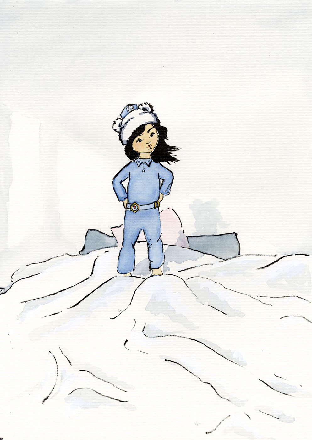 Johanna Miyata (Cert III Visual Arts) Captain Barnacles - Ink, Watercolour, Gouache