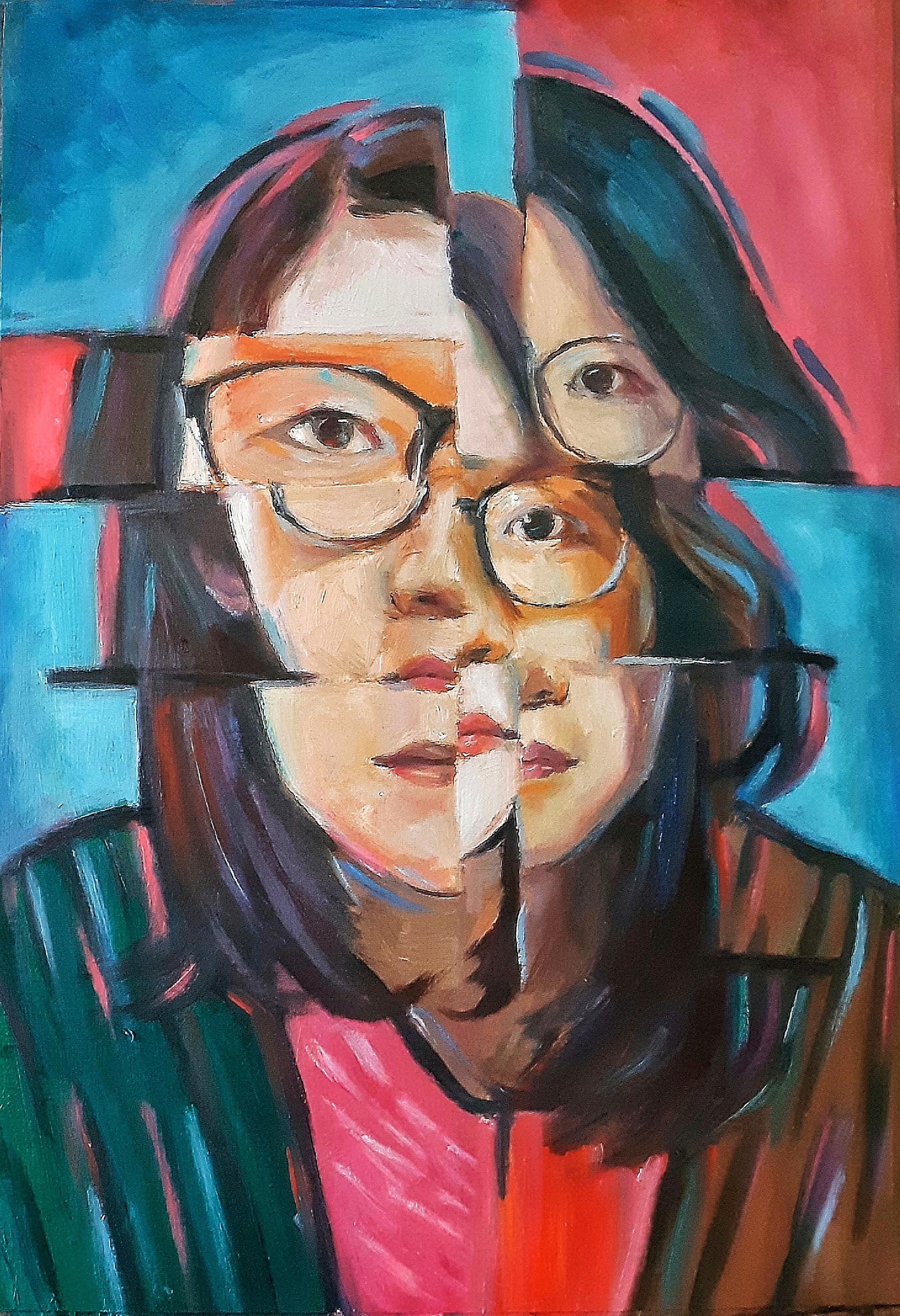Reflection - Oil 42cm x 29.7 cm