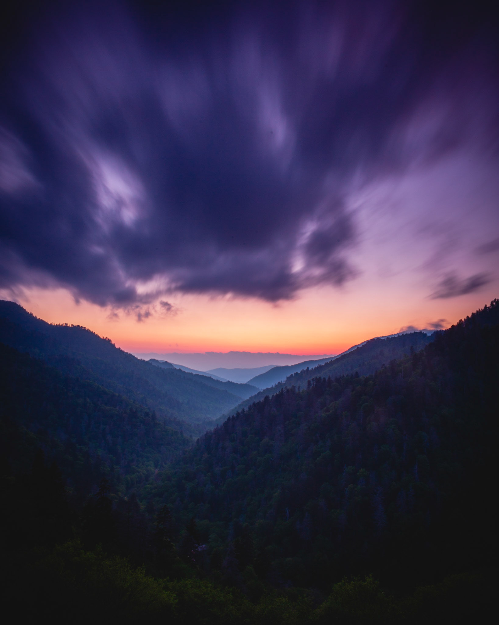 Dusk in the Smokies