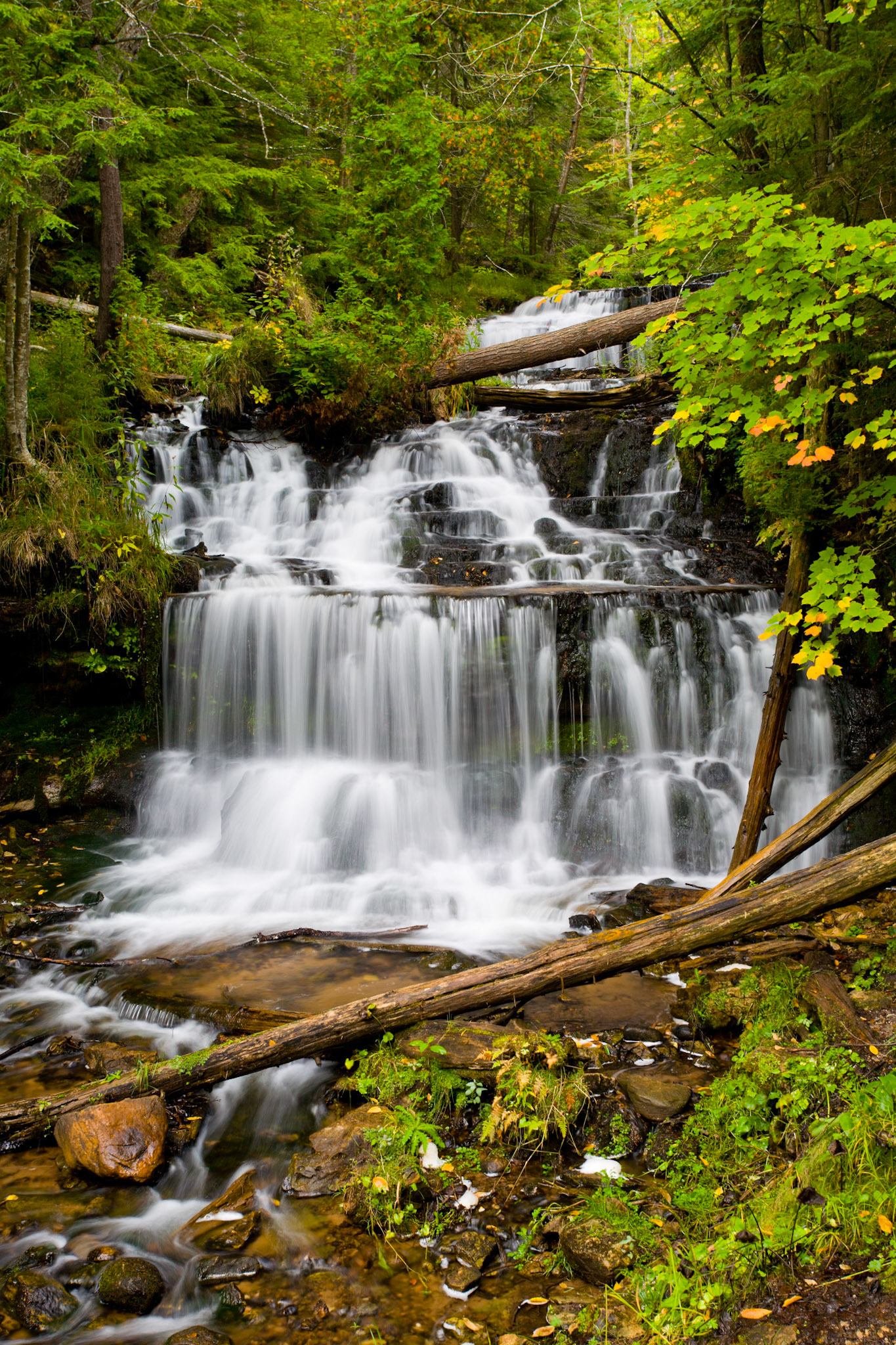 Wagner Falls, near Munising, Michigan, USA.