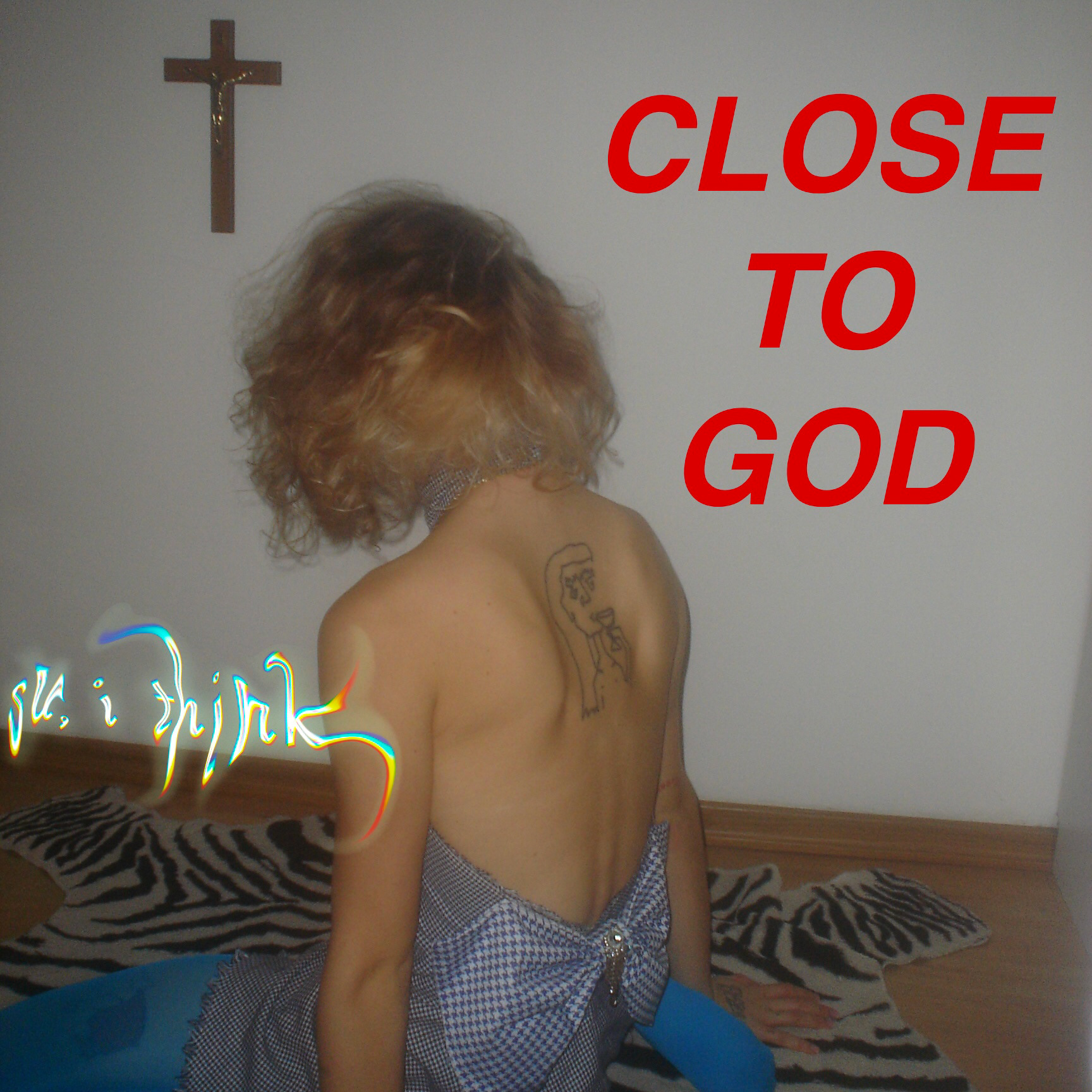 su, i think 'close to god' single cover text work 2024