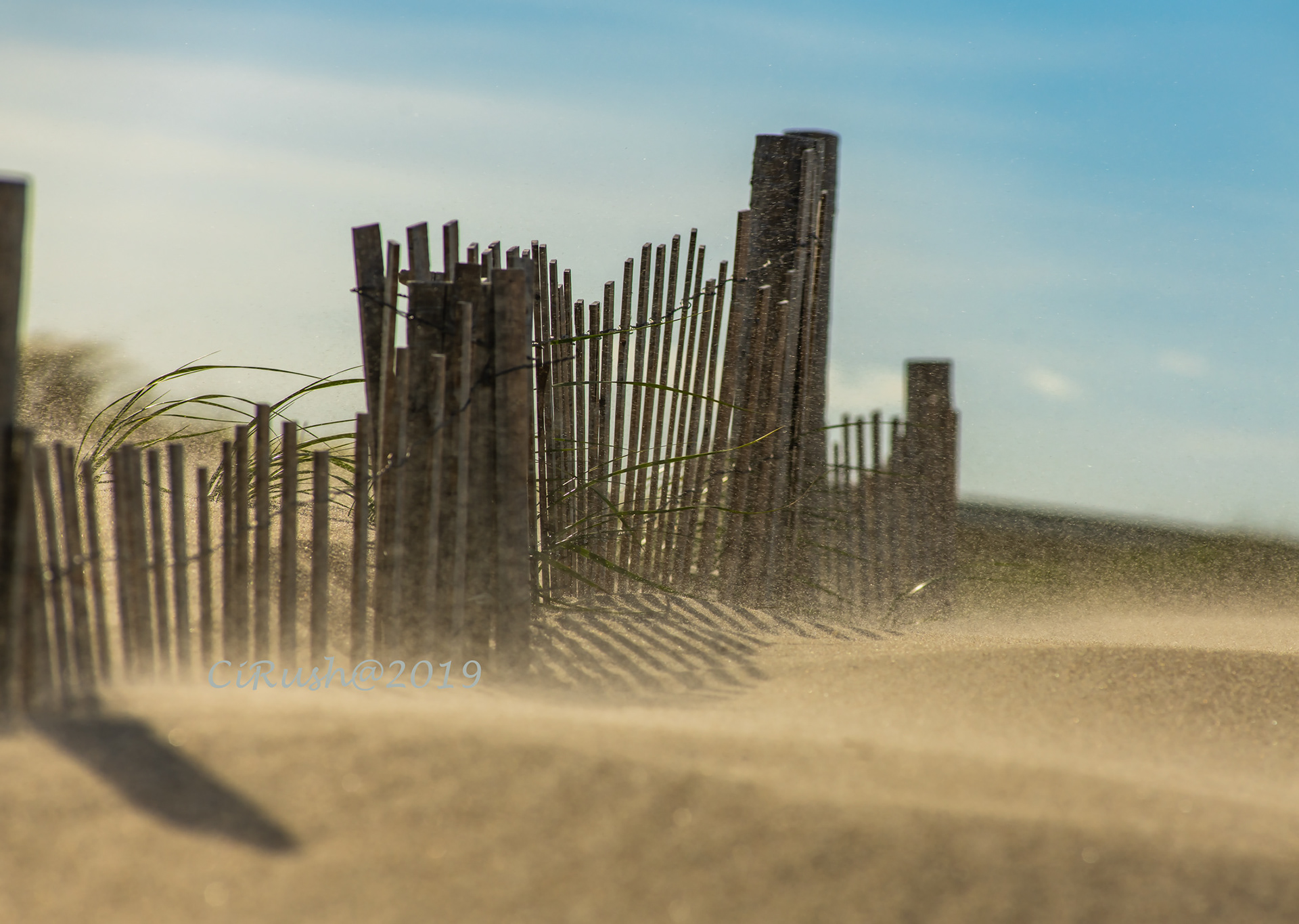 Windy NJ shore
