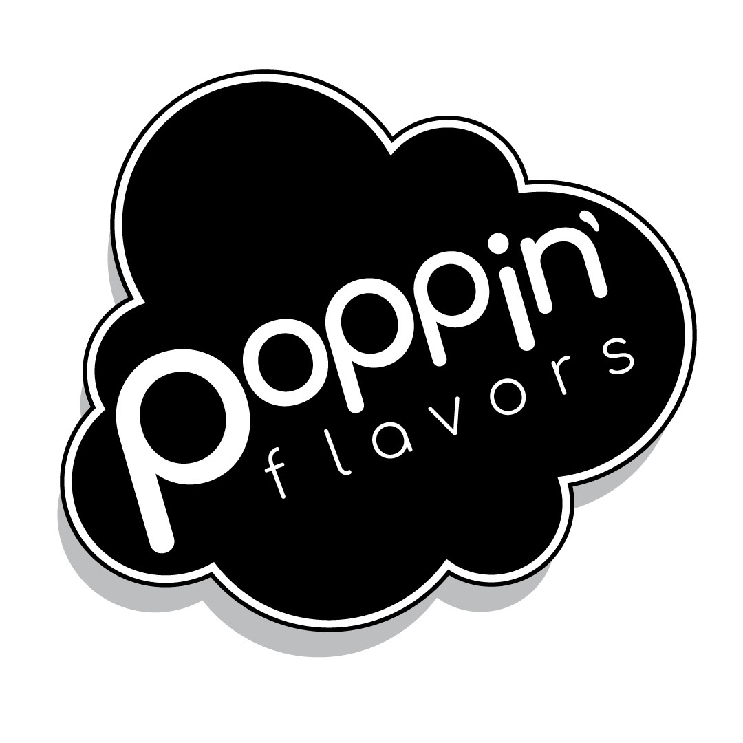 Popping Flavors Popcorn Logo Concept