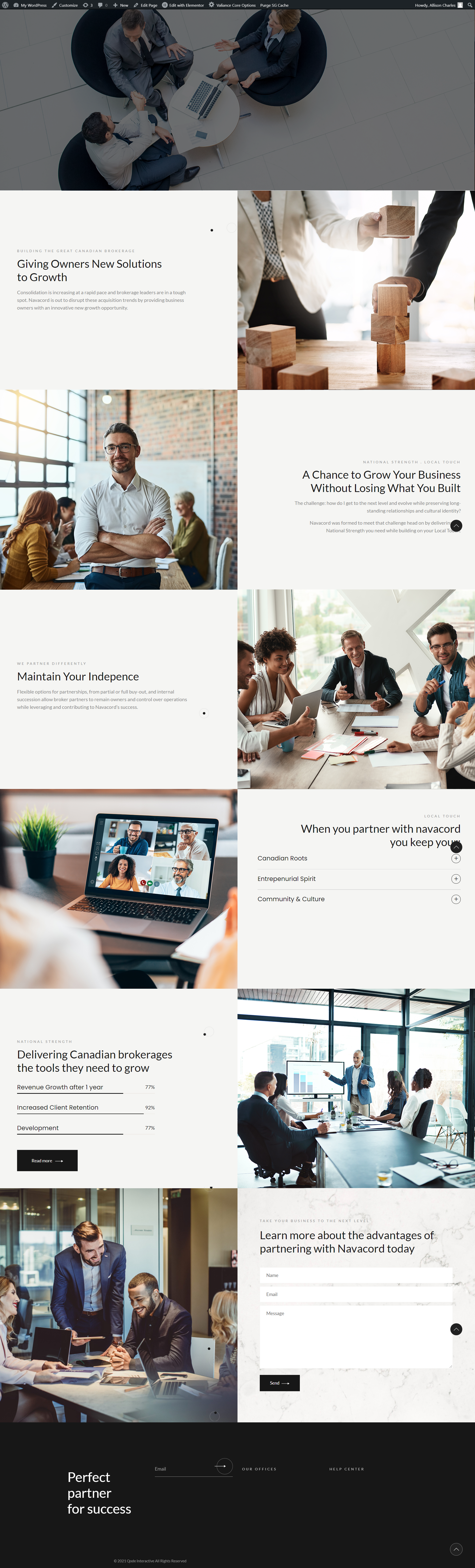 What We Do Page
